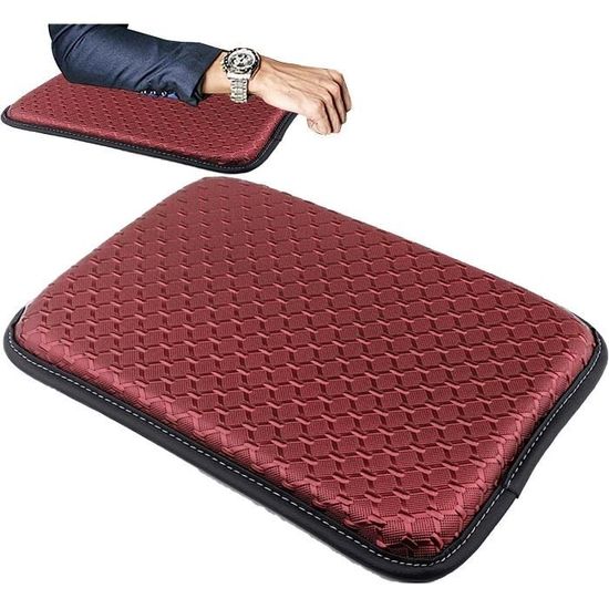 Accoudoir Universel Voiture En Cuir Synthétique - Avec Poches De Rangement - Noir