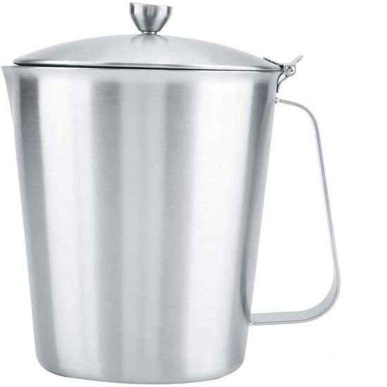 Pichet à Lait Inox 900 Ml Pour Art Latte - Gradué, Avec Pochoir Et Aiguille à Dessiner, Pour Machine à Café - 2