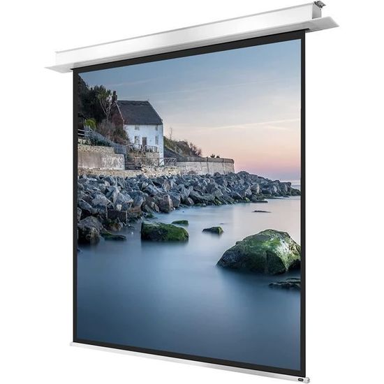 Écran de projection motorisé encastrable au plafond pour home cinéma et ...
