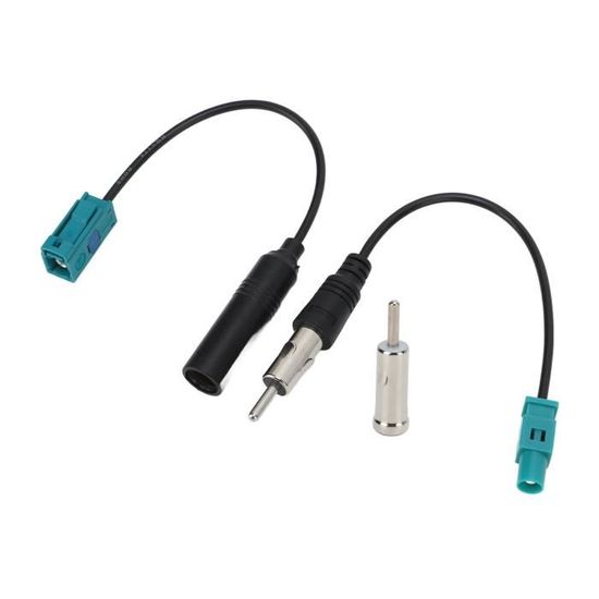 Dilwe câble adaptateur d'antenne Adaptateur d'antenne d'antenne de voiture universel Fakra Z vers câble de connecteur de prise DIN