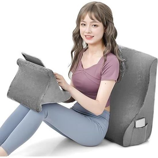 Oreiller Compensé Triangulaire Pour Patient Alité – Mousse Haute Densité 50x24x15 Cm, Soutien Ergonomique - 5