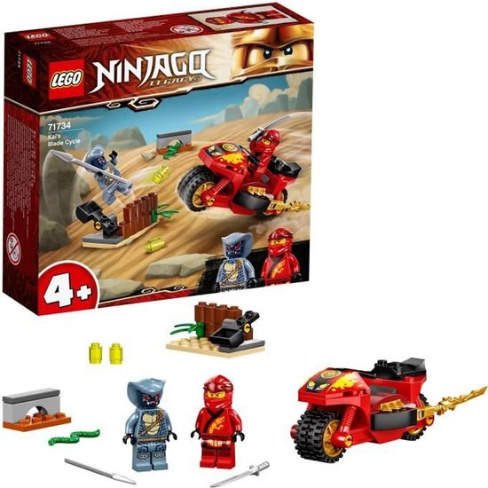 LEGO® 4+ NINJAGO® 71734 La moto de Kai - Jeu de construction - 54 pièces - Enfant 4 ans et plus