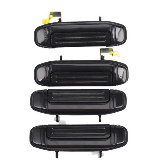 Lot De 4 Poignées De Banquette Arrière Noires Pour Jeep Wrangler JK 2007-2018 - Installation Facile