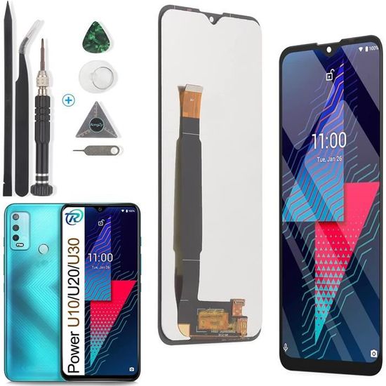 Repuesto De Pantalla Para Wiko Power U10 Para Wiko Power U20, Pantalla LCD Para Wiko Power U30, Pantalla Táctil W-V750BN, Kit De Reparación De Montaje Digitalizador (negro