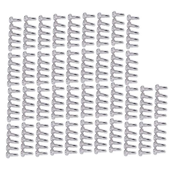 PATIKIL 3mm Agrafes Câble Acier Inox 304 - 2pcs Pinces Double Trous Avec Vis M4 Et Clé