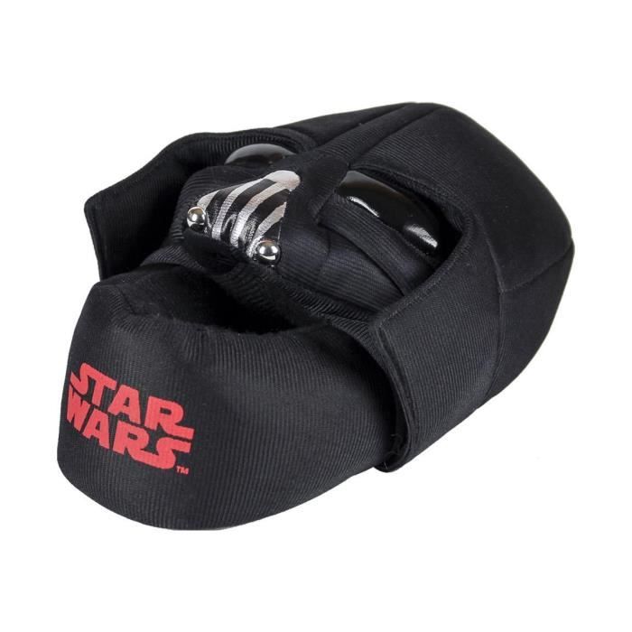 Disney Star Wars Darth Vader Garçons Enfants Light Up Noir Pantoufles Taille 9 