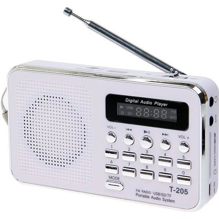 portable stéréo des enceintes HiFi carte haut-parleur multimédia numérique haut-parleur FM Radio