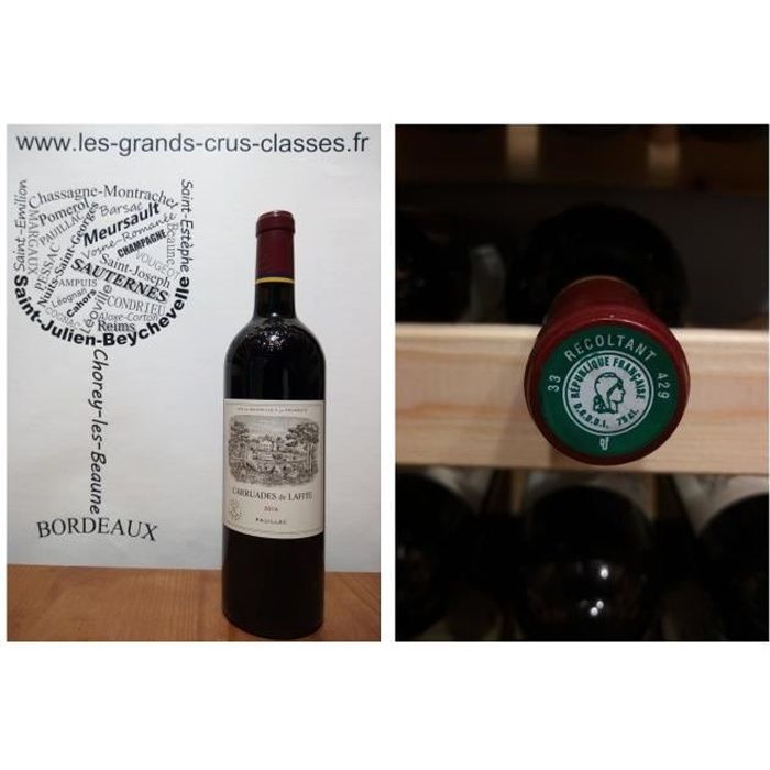 Carruades de Lafite 2016 - Pauillac - Second Vin - Domaine Château Lafite Rothschild - 1 x 75 cl - Rouge