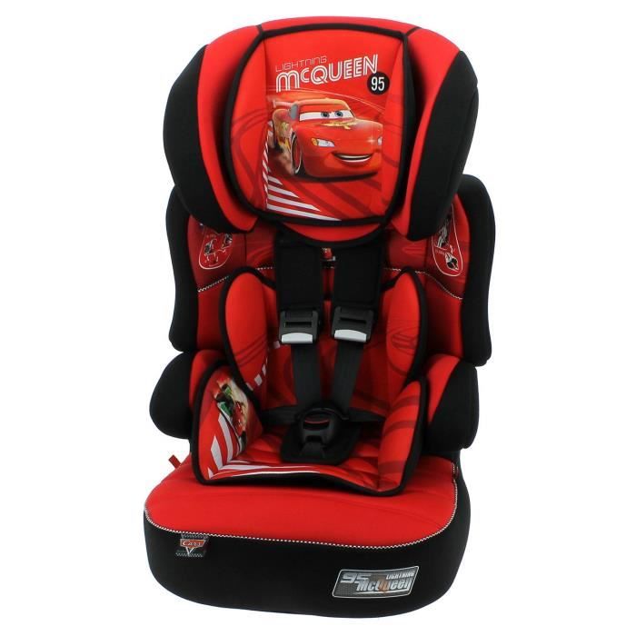 Siège auto BELINE, Groupe 1/2/3 (de 9 à 36 kg), Disney Cars, Fabriqué en France