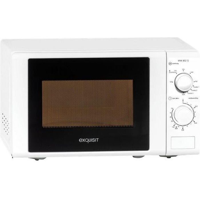 Exquisit MW802G Four micro-ondes grill pose libre 20 litres 700 Watt blanc