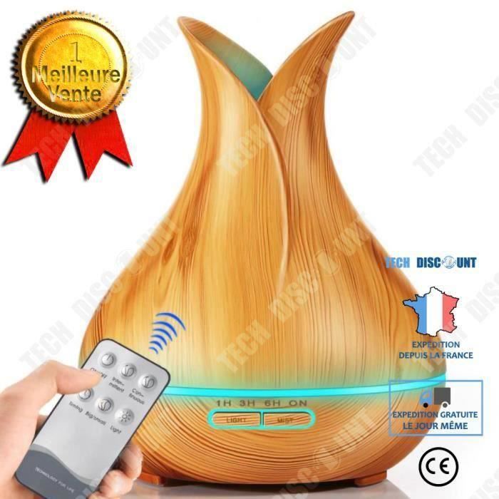 Diffuseur d'huile essentielle 400 ml humidificateur d'air portable pulvérisation électrique ultrasonique aromathérapie froide