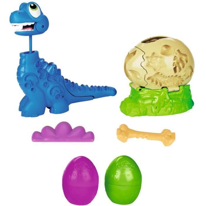Play-Doh ensemble d'argile Dino Crew Growing Tall Bronto junior 7 pièces