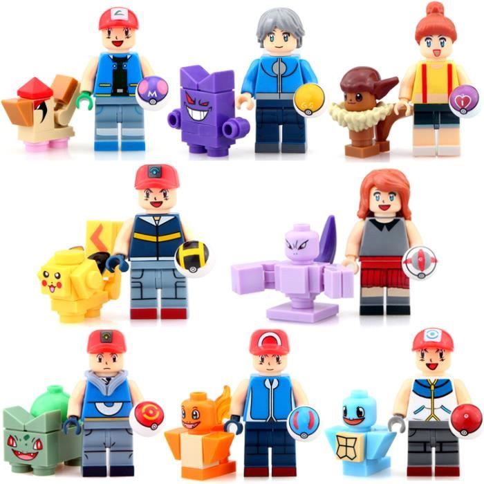 8pcs/lot Pokemons Go les blocs de construction de modèles mini jouets pour enfants