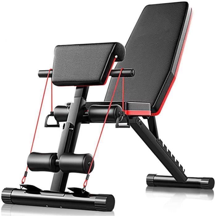 Test du banc de musculation Gorilla Sports pliable et réglable