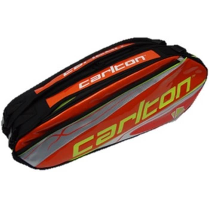 CARLTON - SAC POUR RAQUETTE DE BADMINTON - KINESIS TOUR 2COMP RKT BAG ORG/SLV
