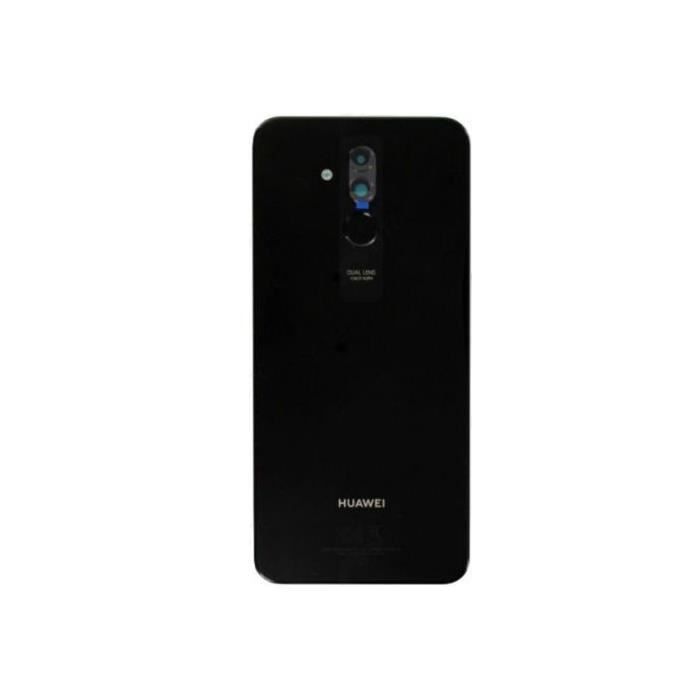 Originale Cache Batterie Vitre Arriere Noire Pour Huawei Mate 20 Lite