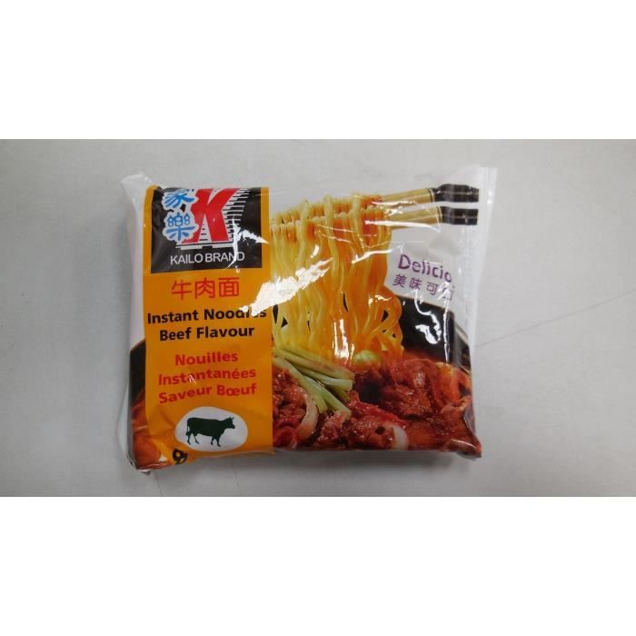 Nouilles instantanées au goût de boeuf - Kailo brand - 85 g