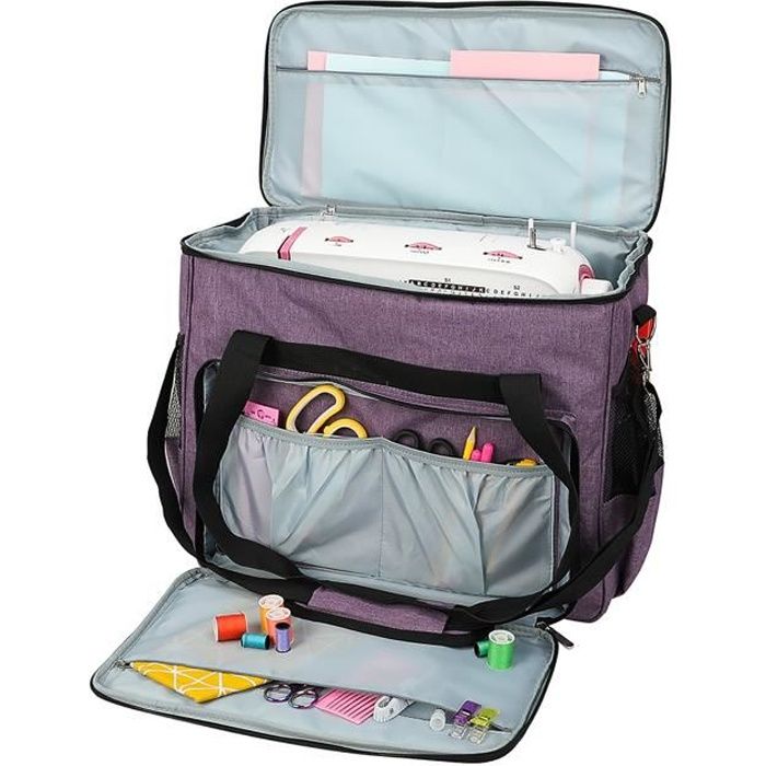 bleu sac fourre-tout de rangement pour fil /à crochet aiguilles /à tricoter manuels et autres accessoires Sac /à tricoter portable sac de rangement portable pour fils crochets