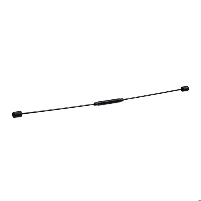 Relaxdays Bâton de fitness gym noir entraînement musculation 160 cm