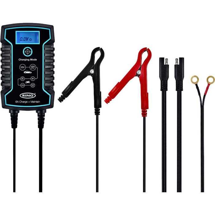 Chargeur de batterie automatique 6/12V RING RESC806 6A