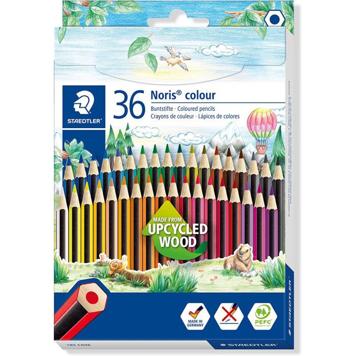 Boîte de 36 crayons de couleur assortis - Noris Colours - Staedtler