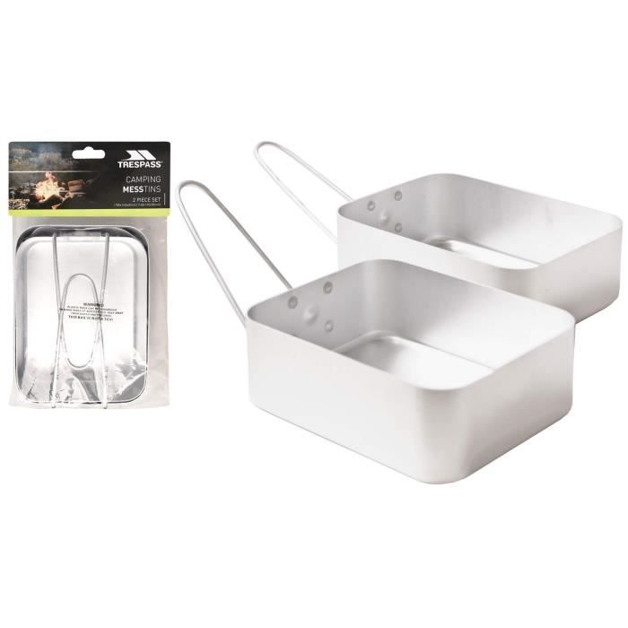 Trespass Messy - Gamelles en aluminium (lot de 2)