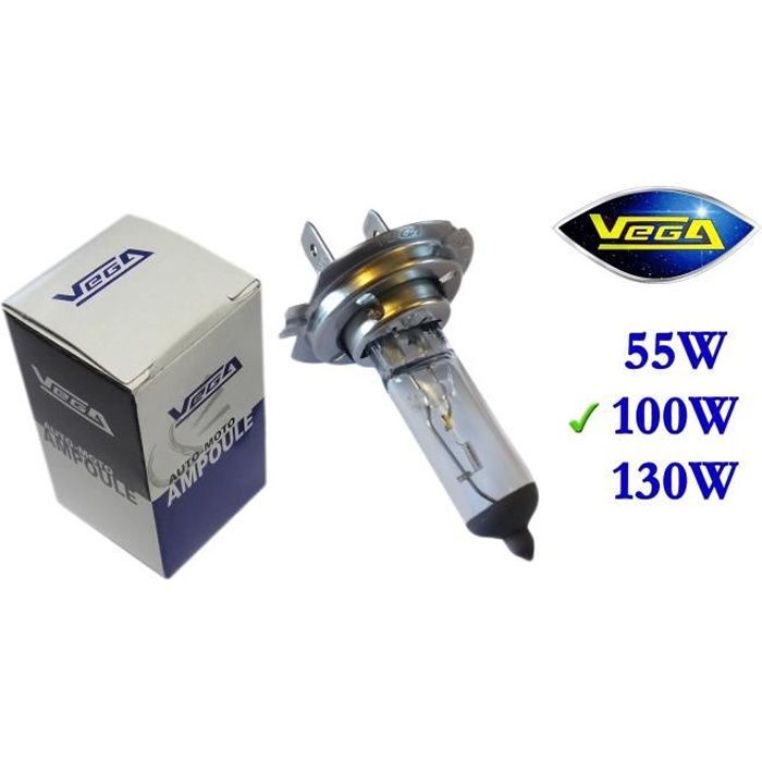 1 ampoule Vega® Halogène 'Maxi' H7 100W PX26d Marque Française 12V