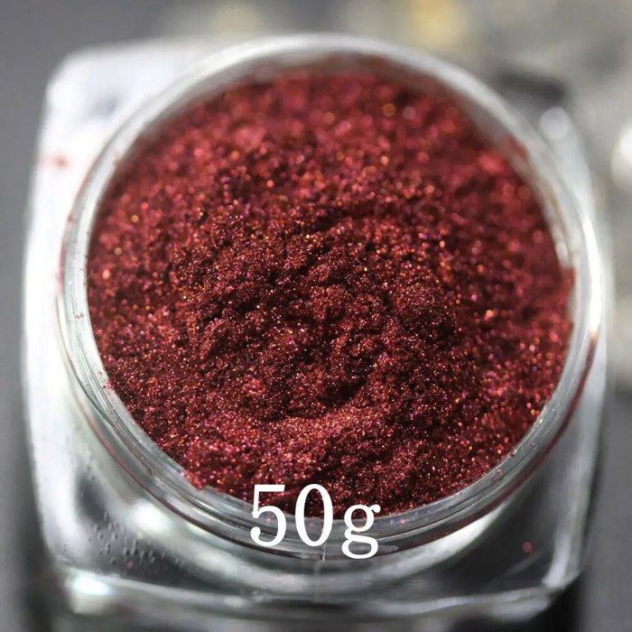 Poudre De Mica Argenté Métallique Scintillante - Pigment Brillant Pour Art DIY, Décoration Et Bricolage