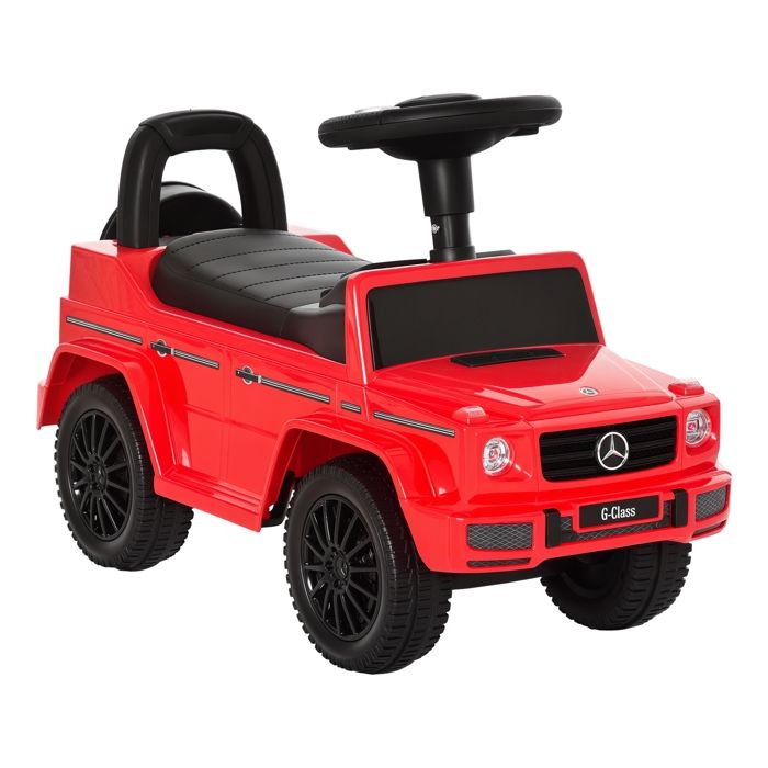 Camion porteur enfants véhicule à pousser - HOMCOM - licence Mercedes Benz - 12-36 mois coffre klaxon phares - rouge Camion porteur enfants véhicule à pousser - HOMCOM - licence Mercedes Benz - 12-36 mois coffre klaxon phares - rouge