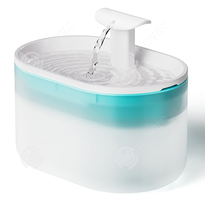 Comparer les prix de INN Fontaine à eau pour chat 2.1l quadruple filtration deux modes de débit deau transparent fontaine à eau pour animaux de