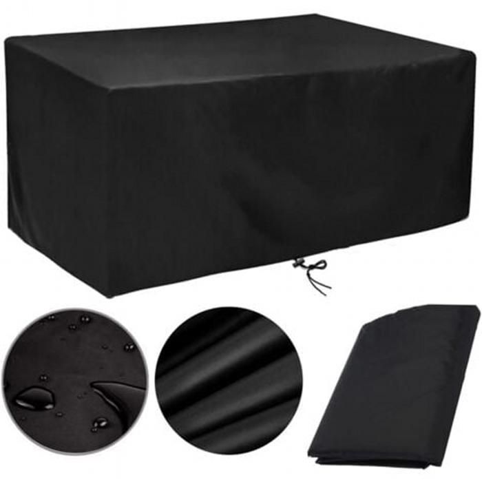 Sollbry Housse Table de Jardin 160x100 Jardin 158x107x70cm Rectangulaire Imperméable Bache de Protection Exterieur Housse