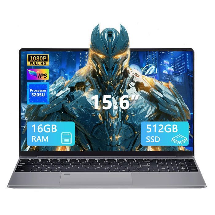 Ordinateur portable - LPNAWZ - Celeron 5205U - 156 FHD - 16 Go DDR4 - 512 Go SSD