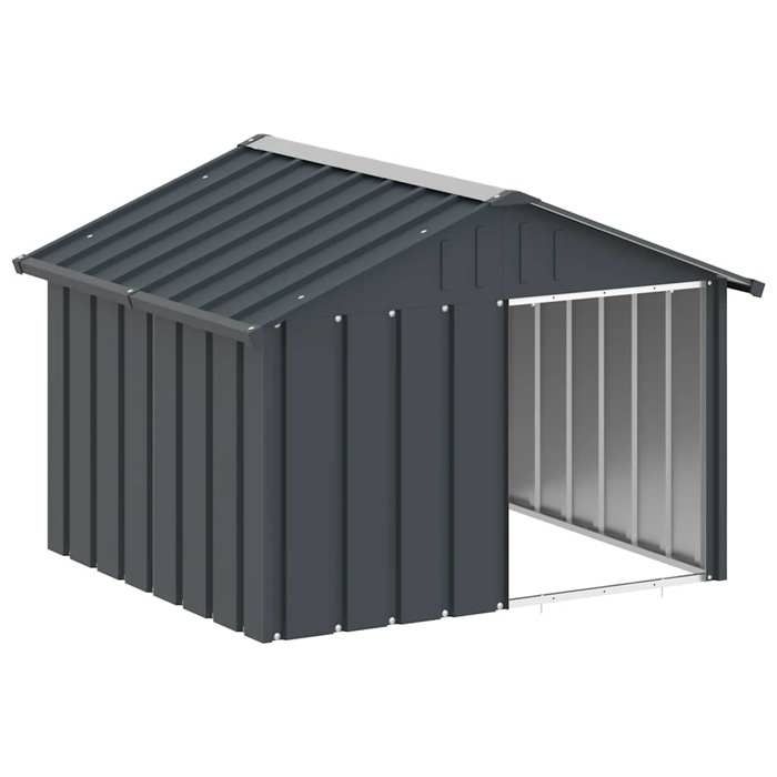 Comparer les prix de Bonne qualité - Niche pour chien Anthracite 1165x103x815 cm - haut de gamme - Acier galvanisé10282
