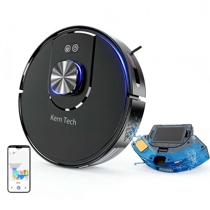 Robot aspirateur - Kern Tech - 3500PA Navigation LDS fonctions de cartographie intelligente et de définition de zones restreintes
