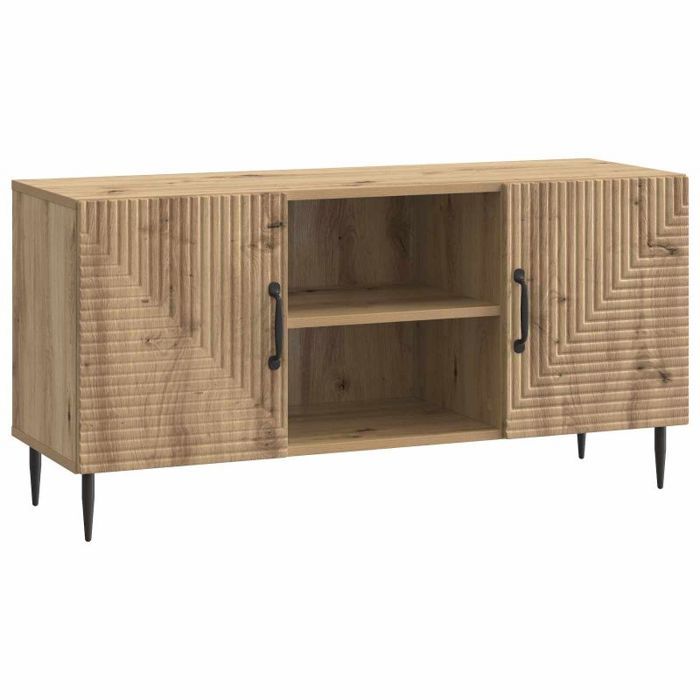 Buffet - bahut - enfilade Vidaxl Meuble TV Chêne artisanal 102 x 345 x 50 cm Bois dingénierie