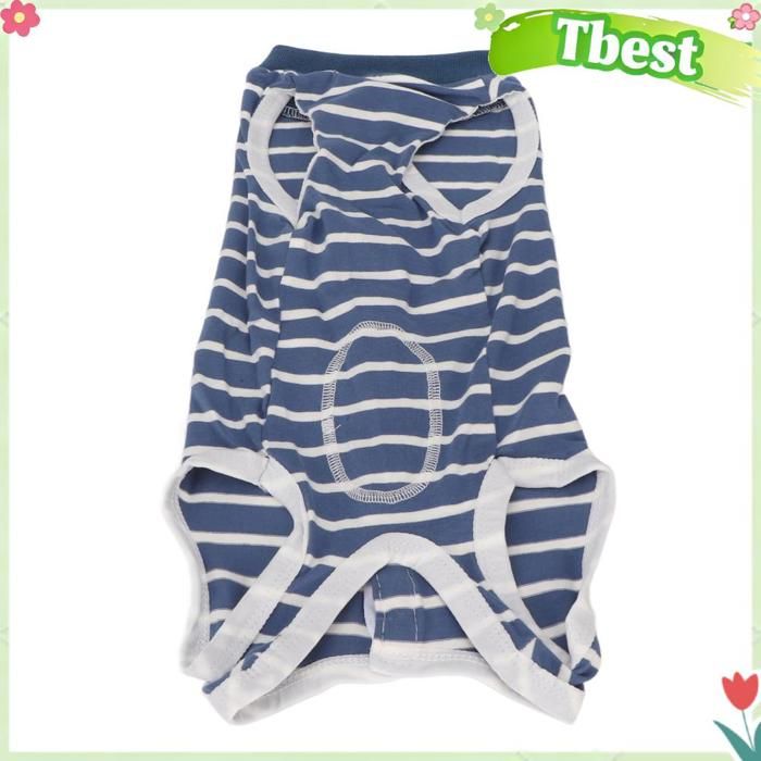 Tbest Combinaison de récupération pour chien Vêtements de Récupération pour Chien Respirant Doux Ouvert animalerie hygiene L