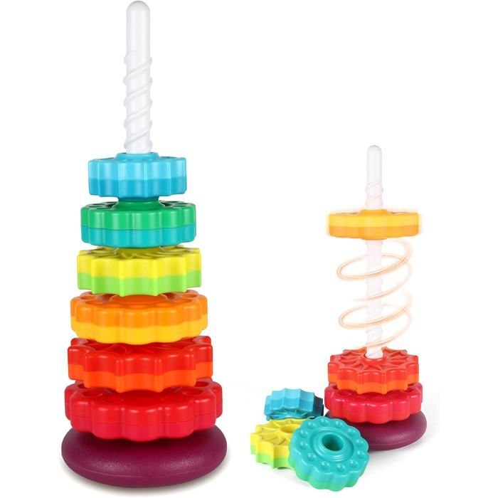 Jeu de empilage - Rotatif - 1 pièce - Pour bébé - Pour maison bureau et week end