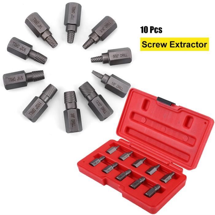 Kit Extracteur Roulements Roue Moto 10 Pièces - Compatible Kawasaki, Honda, Suzuki, Acier Carbone, Boîte Rangement