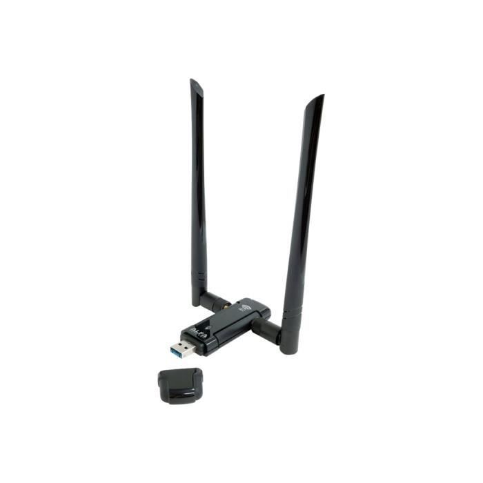 Alfa Adaptateur réseau USB 3.0 AWUS036AC - 867 Mbits/s - 2.4 GHz 5 GHz