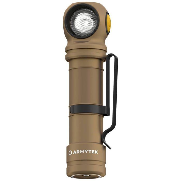 ArmyTek Wizard C2 Pro Max Sand White LED Lampe de poche avec clip ceinture avec étui à batterie 4000 lm 149 g