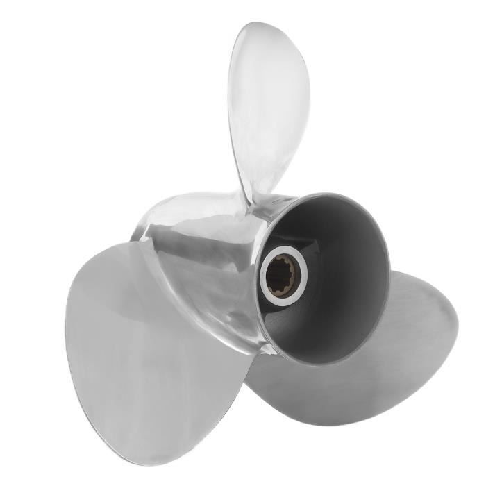 Hélice de moteur de bateau Kit d'hélice hors-bord électrique 3 lames