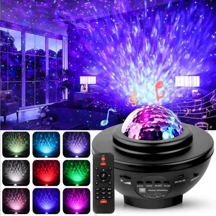 Lampe de projection-Veilleuse Projecteur Galaxie Starry-Veilleuse De Nuit  Projecteur Etoile LED - Cdiscount Maison
