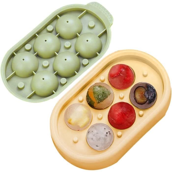 Bac à Glaçons Rond Avec Couvercle Et Pelle, Moule à Glace