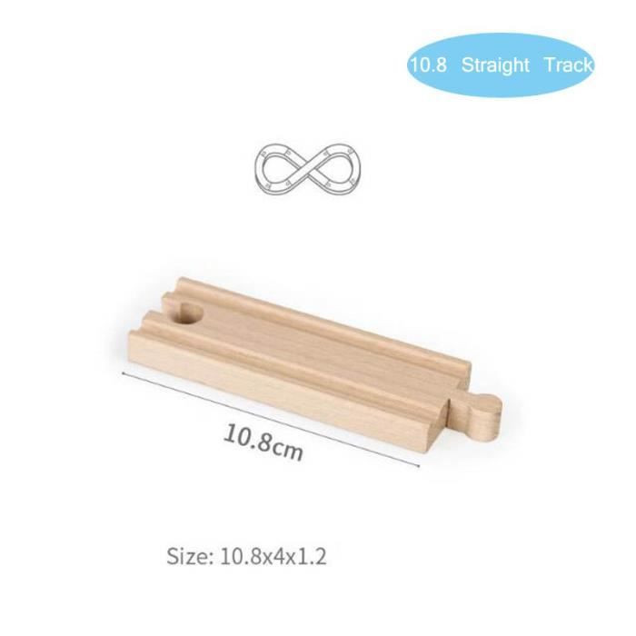 Pilipane - Rails De Train En Bois Hêtre - 10, 14 Ou 20 Pièces, éducatif, Pour Tout-petits