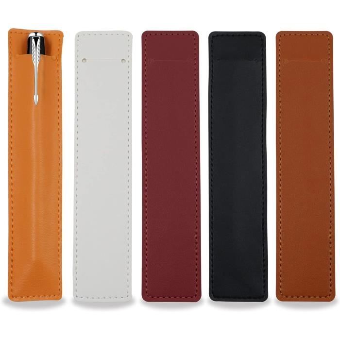 Étuis à Lunettes En Cuir Slim - Lot De 5 Pochettes Fines Et élégantes
