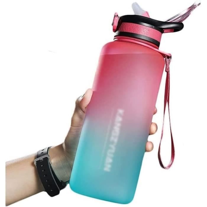 Gourde Sport 700 Ml Capybara Avec Paille Et Poignée - Bouteille D'eau Portable Pour Enfants, Bleu, Design Kawaii