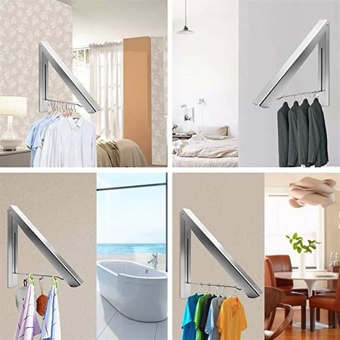 Tringle à Vêtements Rétractable Robuste, Tige De Placard