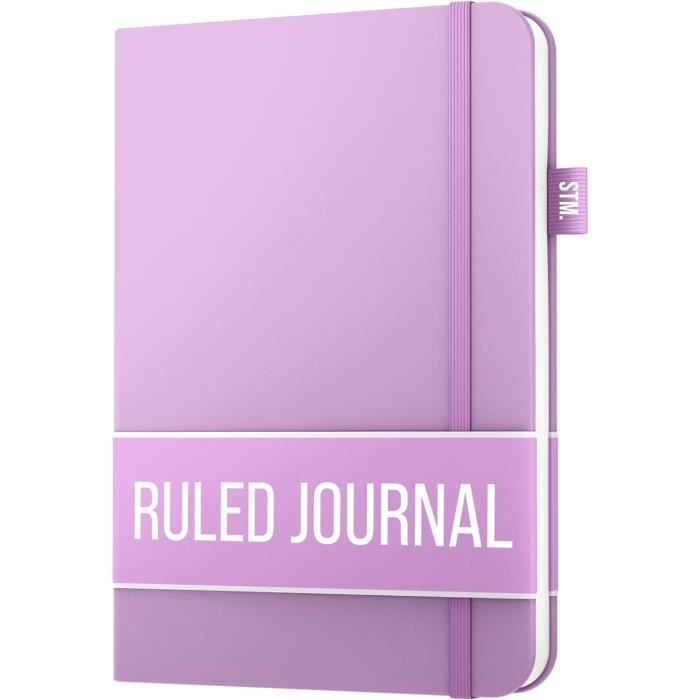 Pack De 4 Carnets Notes POPRUN A5 - Couverture Rigide, Papier 120g/m² Ligné, 128 Pages Numérotées
