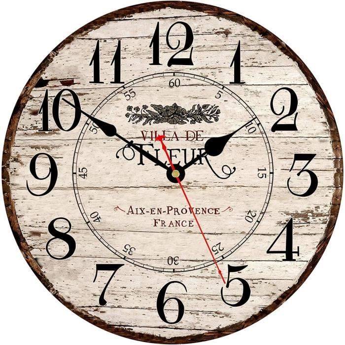 Akozon horloge murale en chiffres arabes Horloge Murale Ronde Antique Horloge Arabe Rétro Akozon horloge murale en chiffres arabes Horloge Murale Ronde Antique Horloge Arabe Rétro