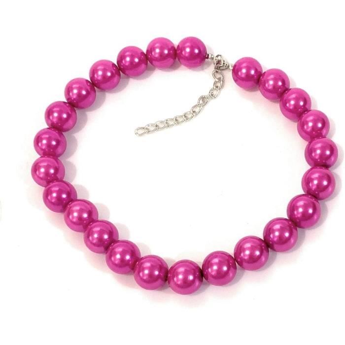 Boucles 18 Mm Grande Perle De Big Giant Fausse Perle Collier Plastron ...